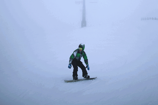 Person skiing